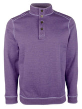 Tommy Bahama Men's Flipfield Snap Mock Pullover Sweatshirt Coastal Violet Heather Small